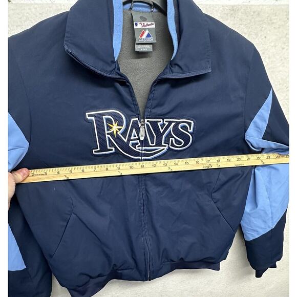 MLB Authentic Majestic Tampa Bay Jacket‎ Size Small Full Zip Therma Base Lined - Picture 4 of 14